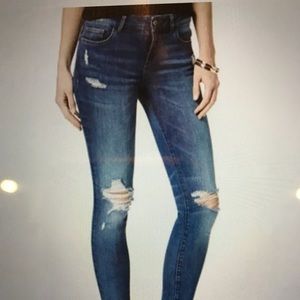 Gray DL distressed jeans